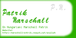 patrik marschall business card